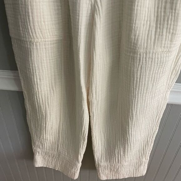 Madewell Gauze Ivory Wide Leg Pants Women's Size XXS Petite - Picture 7 of 11